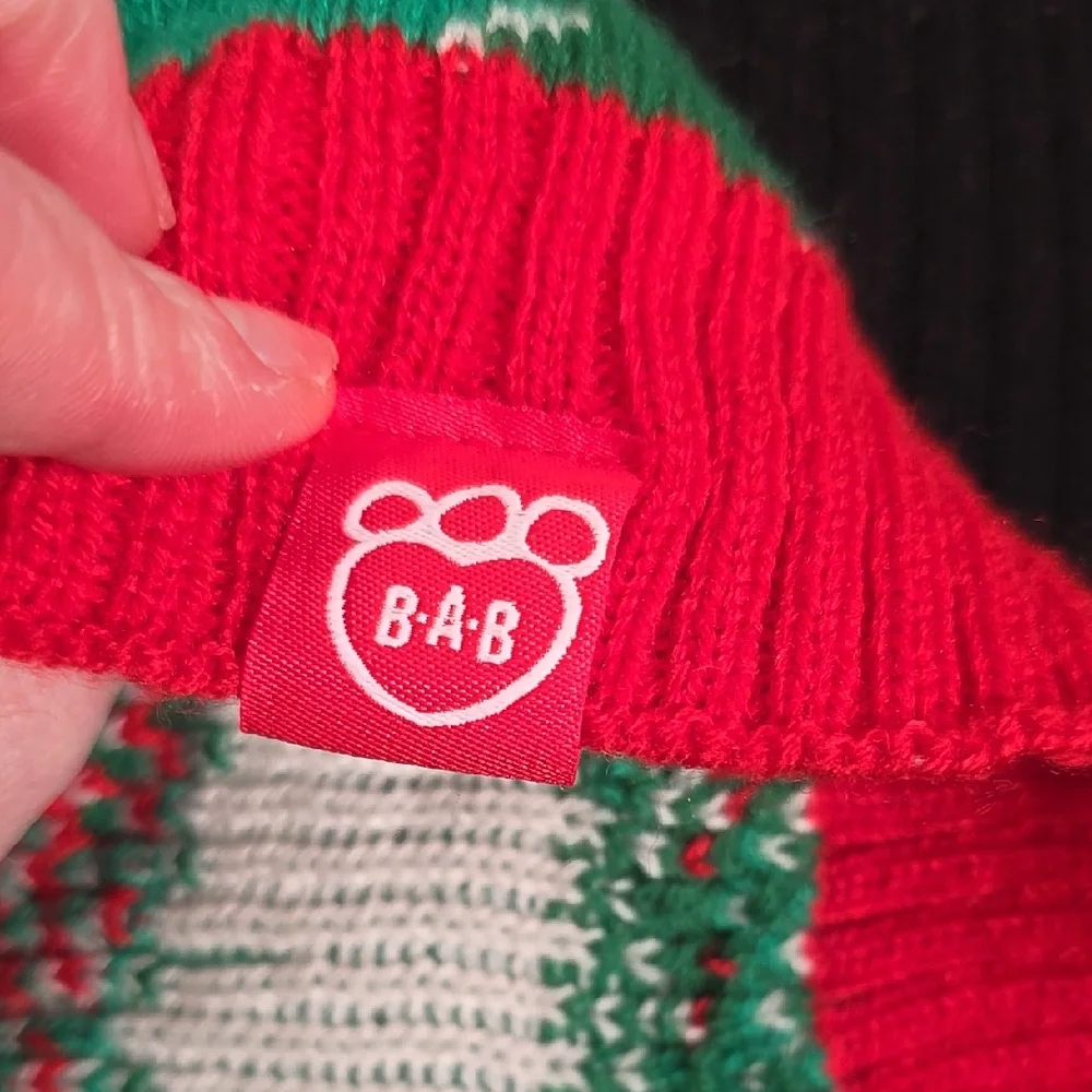 Red and Green Dog Sweater